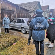 МБУ «Первоуральская городская служба спасения» и сотрудники МЧС проводят профилактические рейды по частному сектору