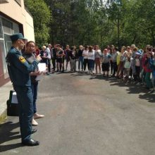 В «Соколином камне» прошла учебная эвакуация.