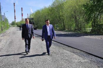 Игорь Кабец проинспектировал дорожный ремонт на Корабельном проезде