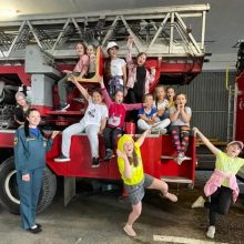 Экскурсия для ребят в 47 пожарно-спасательную часть