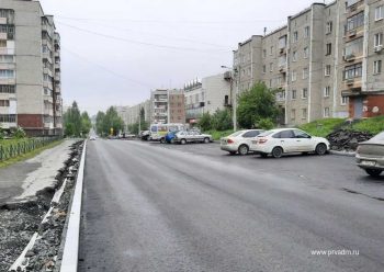На улице Данилова появился новый асфальт
