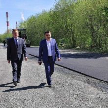 Игорь Кабец проинспектировал дорожный ремонт на Корабельном проезде
