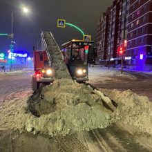 В период снегопадов ПМУП ПО ЖКХ в усиленном режиме расчищают город