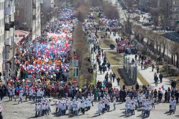 На демонстрацию, приуроченную к празднику Весны и Труда, выйдут около 10 тысяч первоуральцев.