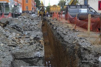 Сегодня ПМУП «Водоканал» приступил к замене сетей на участке от площади Победы до улицы Физкультурников