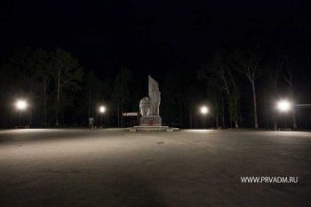 В городском парке завершен второй этап работ по освещению территории