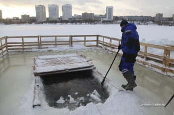 На территории городского округа завершается подготовка купелей к празднованию Крещения Господня