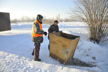 Поселок Кузино перешел на контейнерную систему сбора мусора