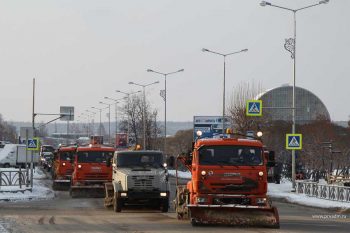 На расчистку Первоуральска от снега направлены все городские службы