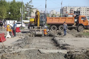 На проспекте Ильича начались подготовительные работы для замены теплосетей