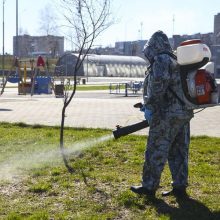 В Первоуральске продолжается акарицидная обработка общественных территорий