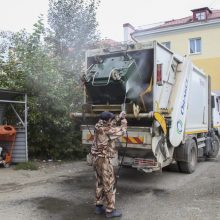 В Первоуральске продолжается дезинфекция контейнерных площадок