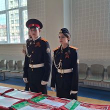 Торжественное вручение копий Знамени Победы в Западном округе