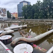 В соответствии с графиком сезонного обслуживания городских объектов начаты плановые технические работы на центральном городском фонтане