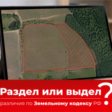 Различия между разделом и выделом земельного участка согласно Земельному кодексу РФ