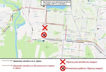 Внимание! Перекрытие дороги!