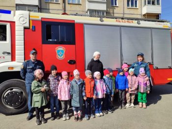 Демонстрация пожарной техники в МАДОУ «Детский сад 18»